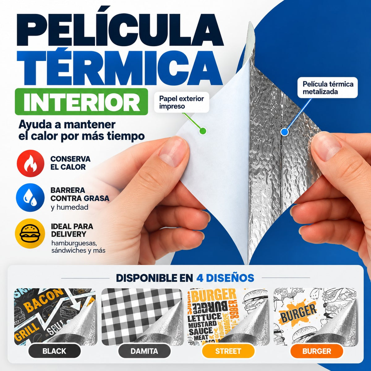 Metalizado 33x37 Antigrasa Damita Negro x500 und