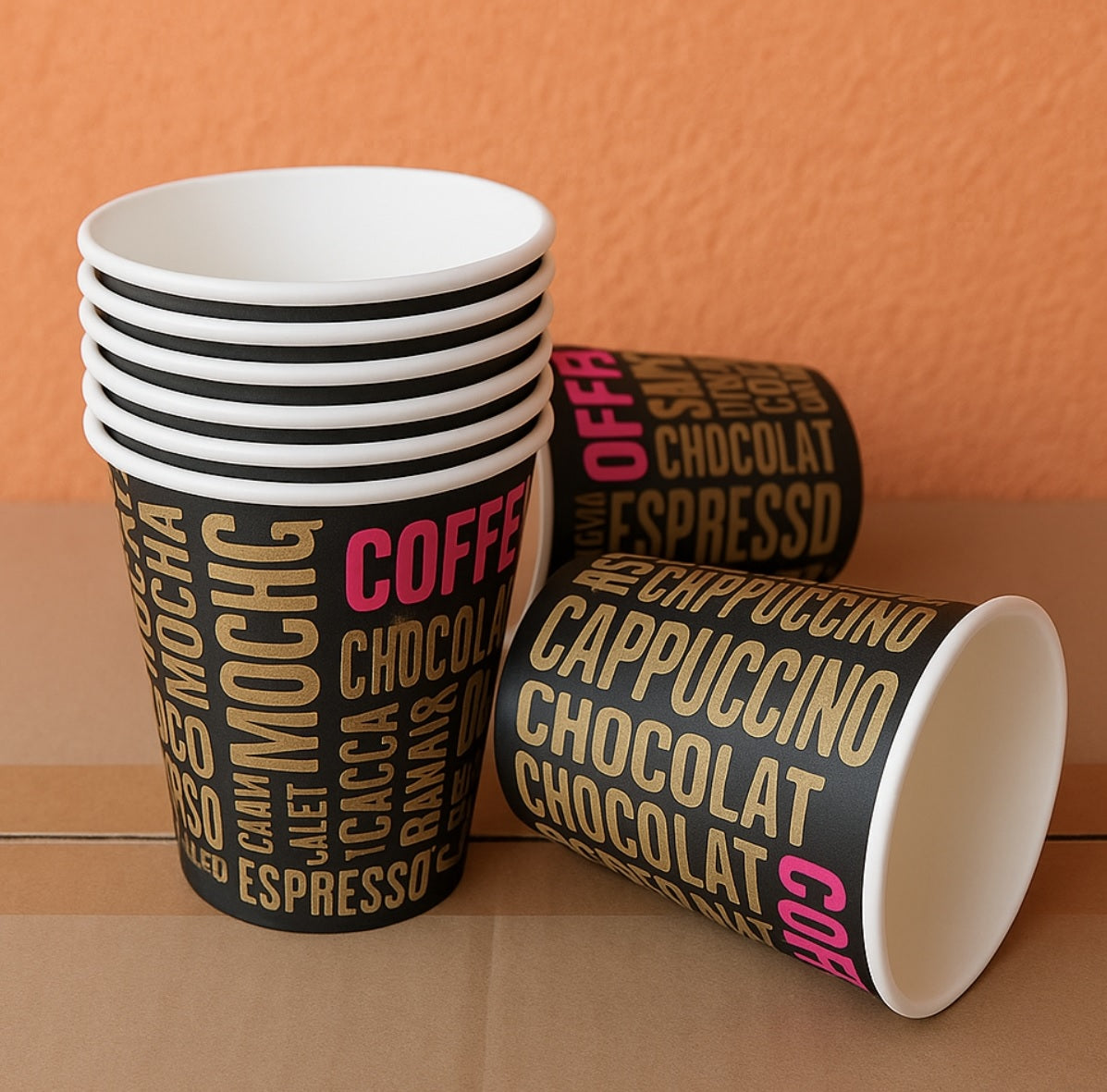 Vaso Polipapel Diseño 8 Oz x100 und