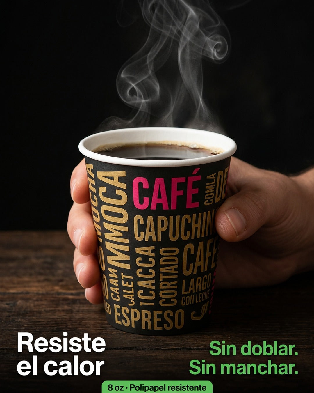 Vaso Polipapel Diseño 8 Oz x100 und