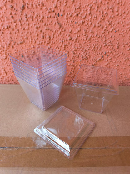 Vaso Acrilico Con Tapa 8 Oz/ 240ml x100 und