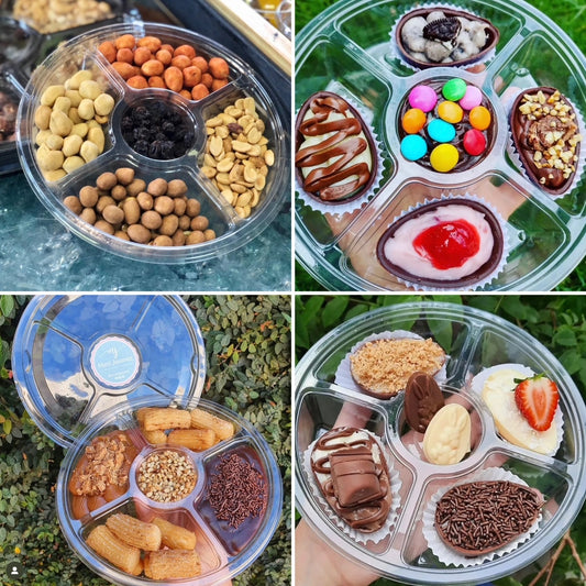 Bandeja 4 Divisiones multiuso / Con tapa