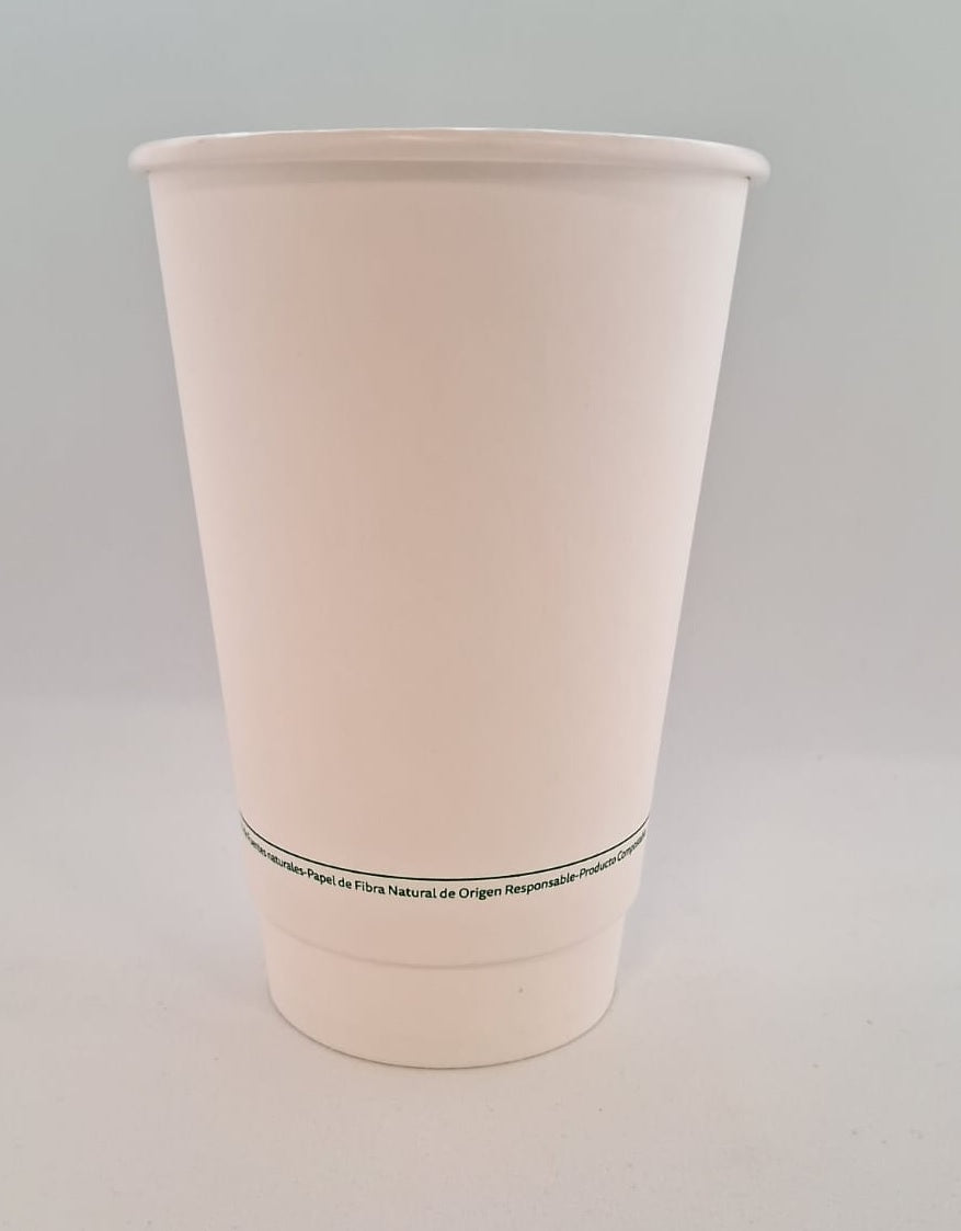 Vaso Doble Capa PLA 16 Oz  x500 und
