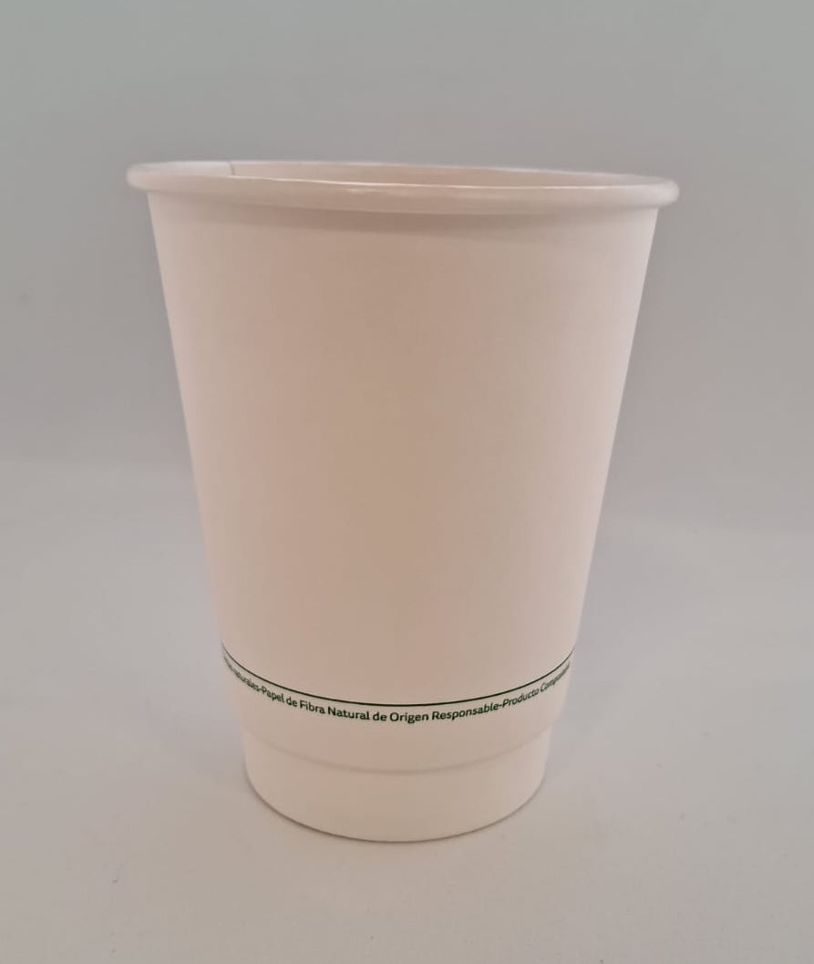 Vaso Doble Capa PLA 12 Oz  x500 und
