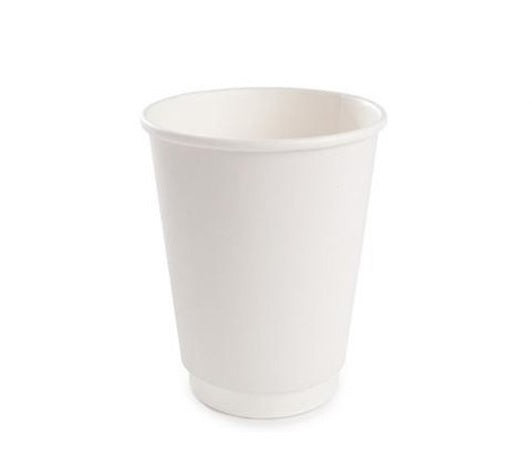 Vaso Doble Pared Blanco 8 Oz x100 und