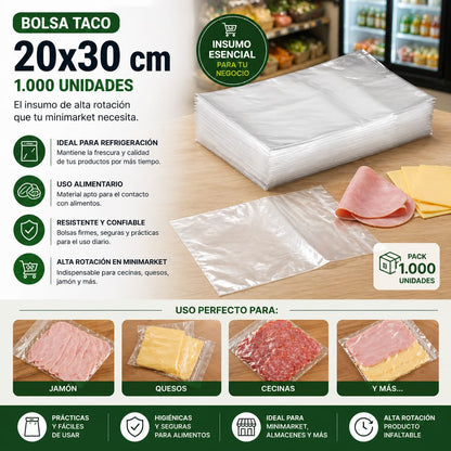 Bolsa Taco x1.000 und 20x30