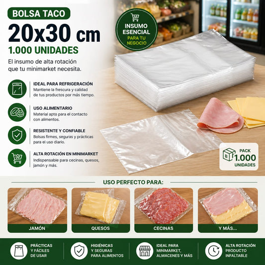 Bolsa Taco x1.000 und 20x30
