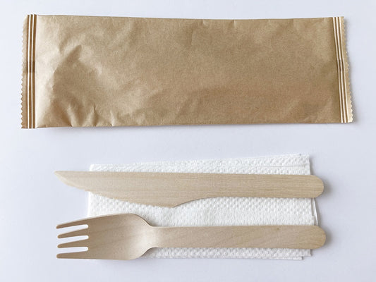 Kit Tenedor + Cuchillo + Servilleta 