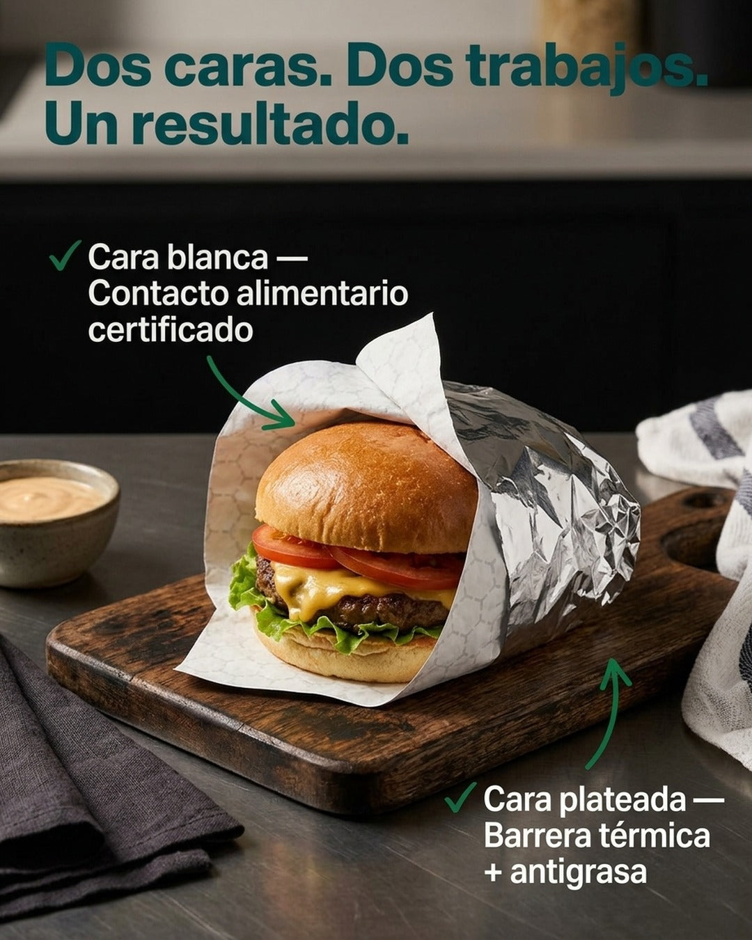 Metalizado 35x35 Antigrasa x500 und