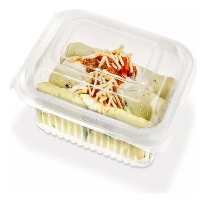 Envase Tapa Bisagra Microondeable 800cc x100 und