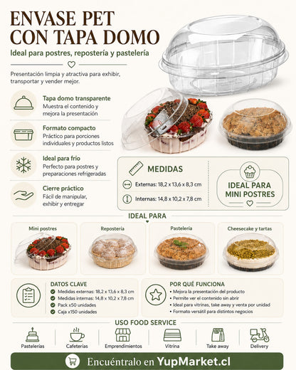 Mini postre tapa Domo x150 und
