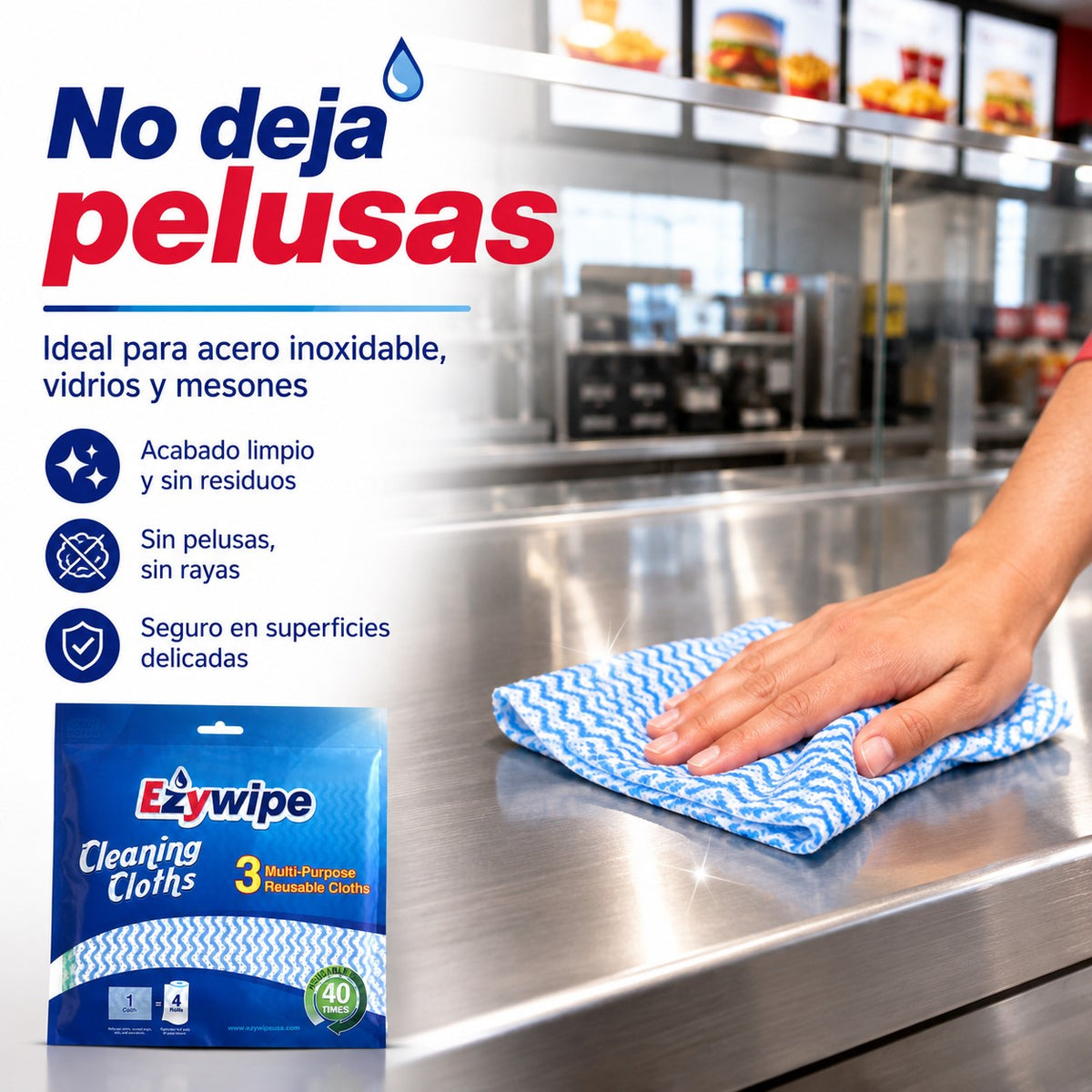 Paños Multiuso Extra Absorbentes 30×40cm Pack 3 und