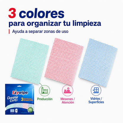 Paños Multiuso Extra Absorbentes 30×40cm Pack 3 und