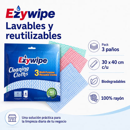Paños Multiuso Extra Absorbentes 30×40cm Pack 3 und