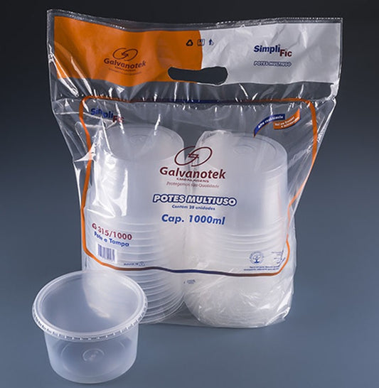 Pote con tapa 1.000ml