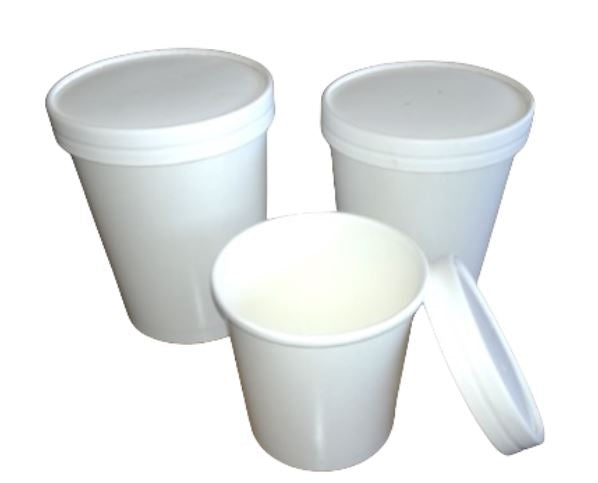 Pote Blanco Con Tapa | 32 Oz