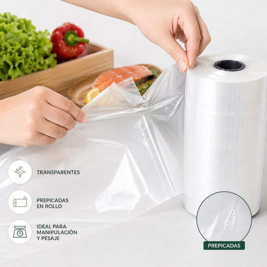 20x30 Bolsa Prepicada | Rollo 5 Kilos