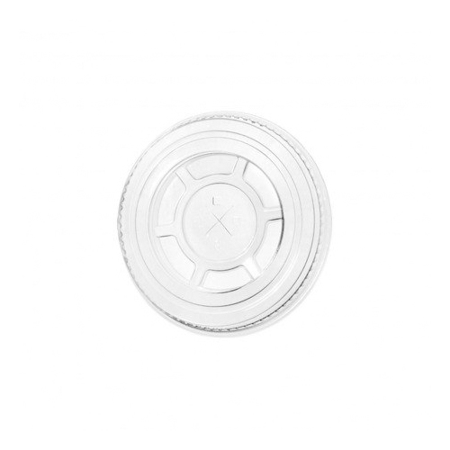 Tapa plana vaso PET 10 oz
