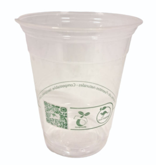 Vaso Compostable PLA 12 oz (360 ml) x1.000 und