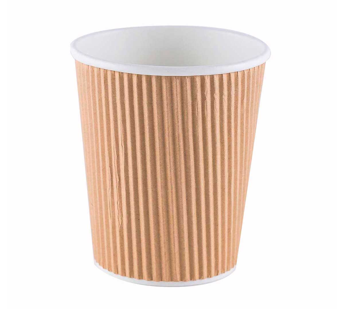 Vaso ripple kraft 8 oz