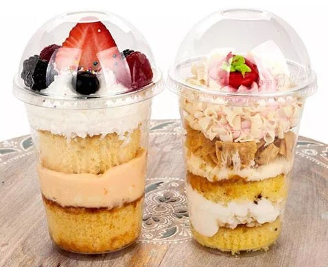 Vaso Pet 16 Oz/ 500ml Tapa Domo Sin Hoyo