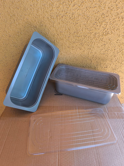 Cubeta - Bacha Gris Con Tapa 5 Litros x100 und