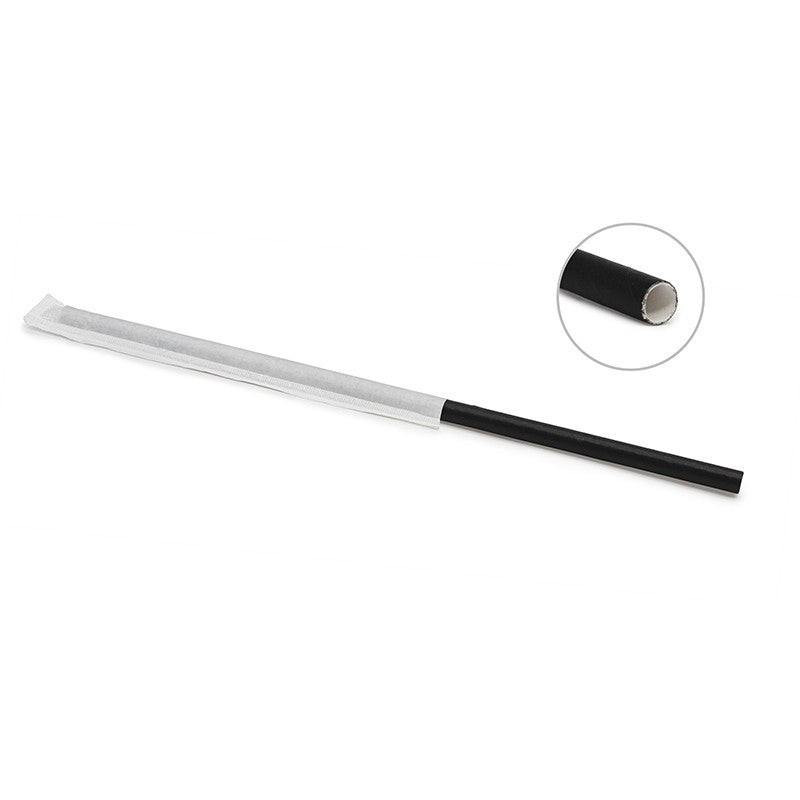 Bombilla Ecológica 6mm Negra x500 und