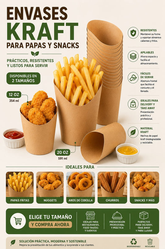 Caja Kraft Circular 12 Oz x100 und
