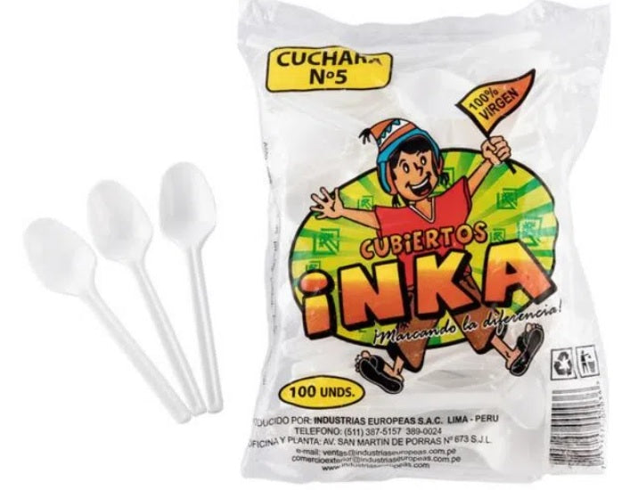 Cuchara plástica postre