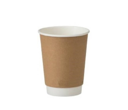Vaso Doble Pared Kraft 12 Oz x100 und