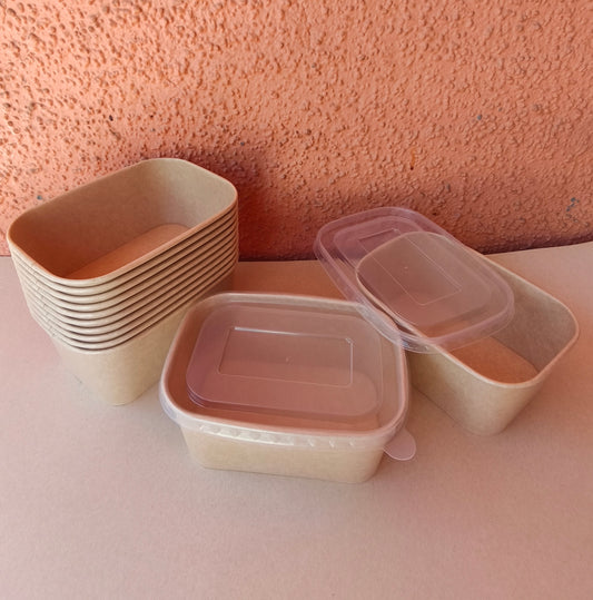 Envase Kraft Premium 32 OZ Con Tapa Pet