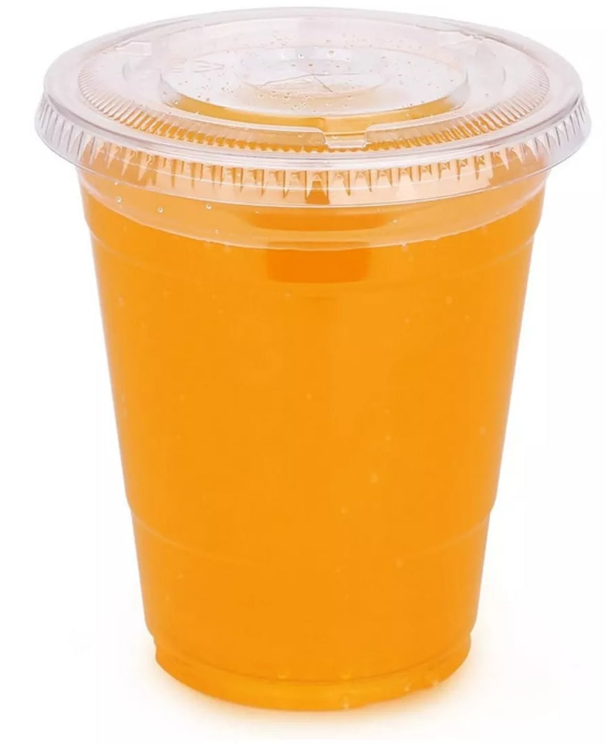 Vaso Pet 12 Oz/ 360ml Tapa plana