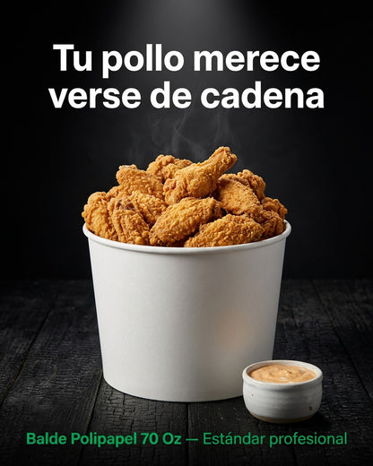 Balde Polipapel tipo KFC 70 Oz x300 und
