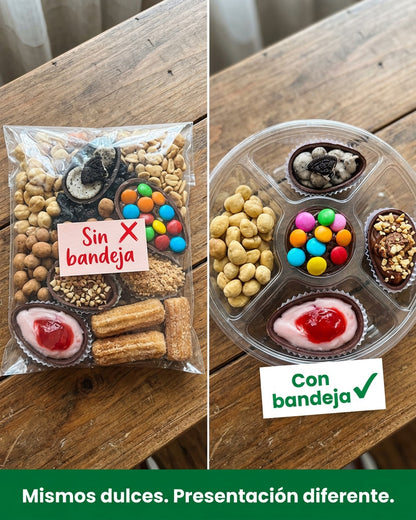 Bandeja Con Tapa 4 Divisiones x100 und