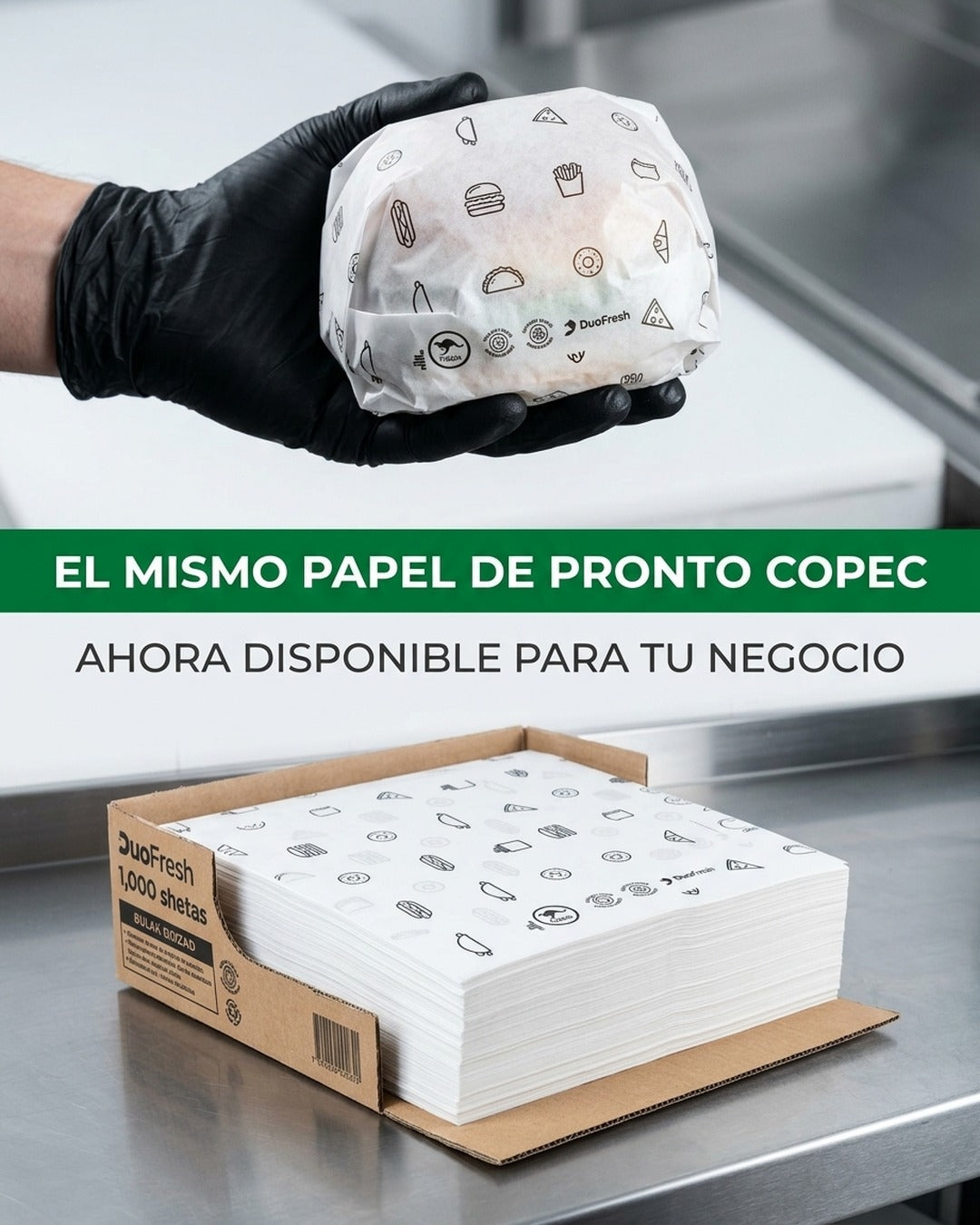 Antigrasa 33x37 Tipo Pronto COPEC Blanco x1.000 und