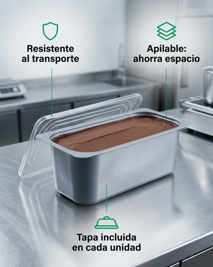 Cubeta - Bacha Gris Con Tapa 5 Litros x100 und