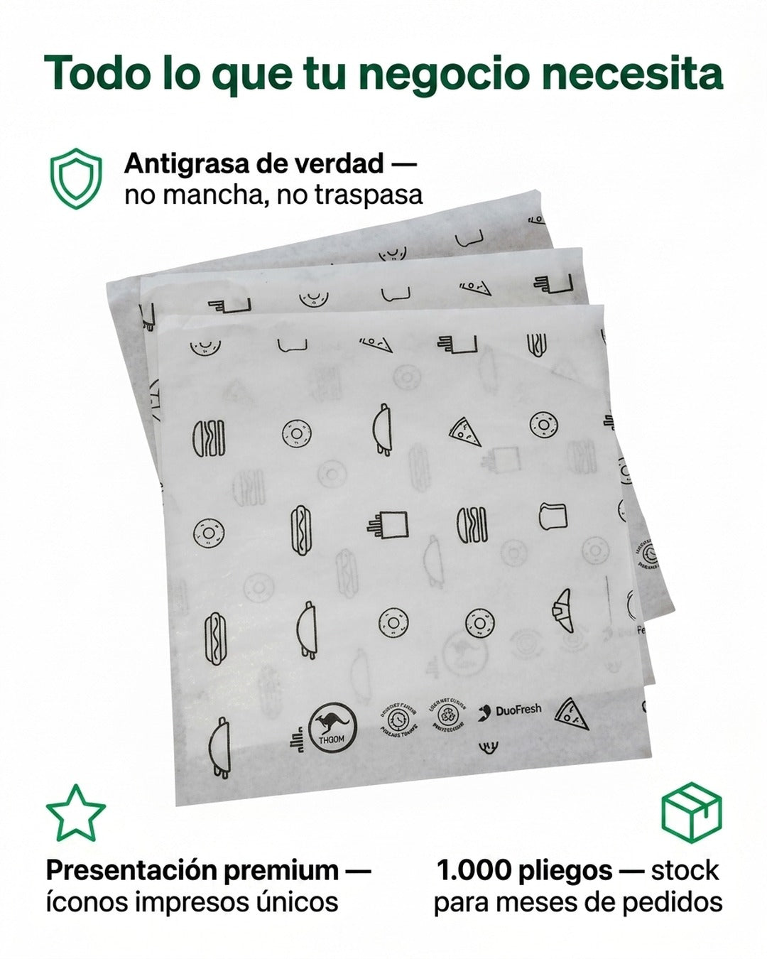 Antigrasa 33x37 Tipo Pronto COPEC Blanco x1.000 und