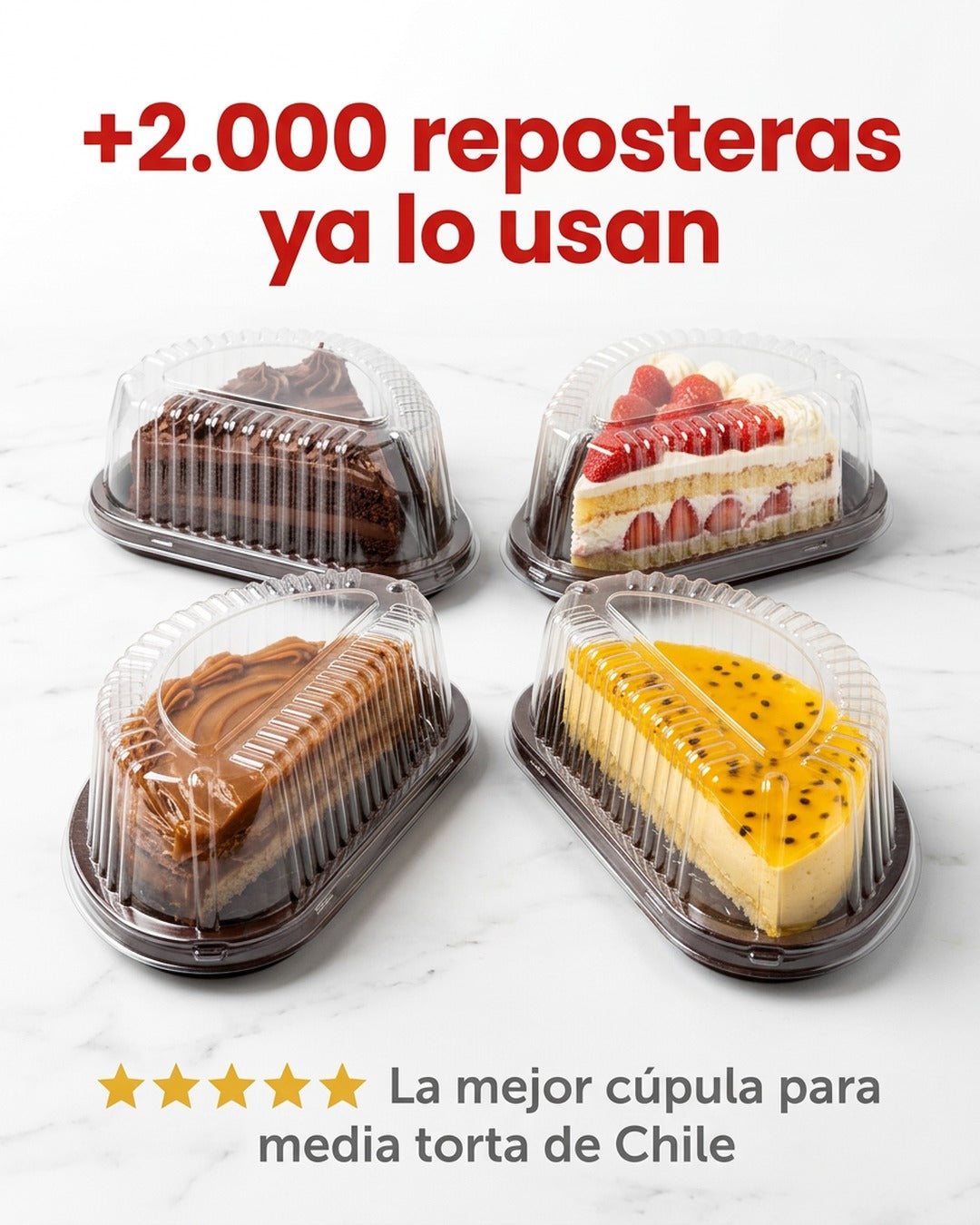 Cúpula Media Torta x100 und