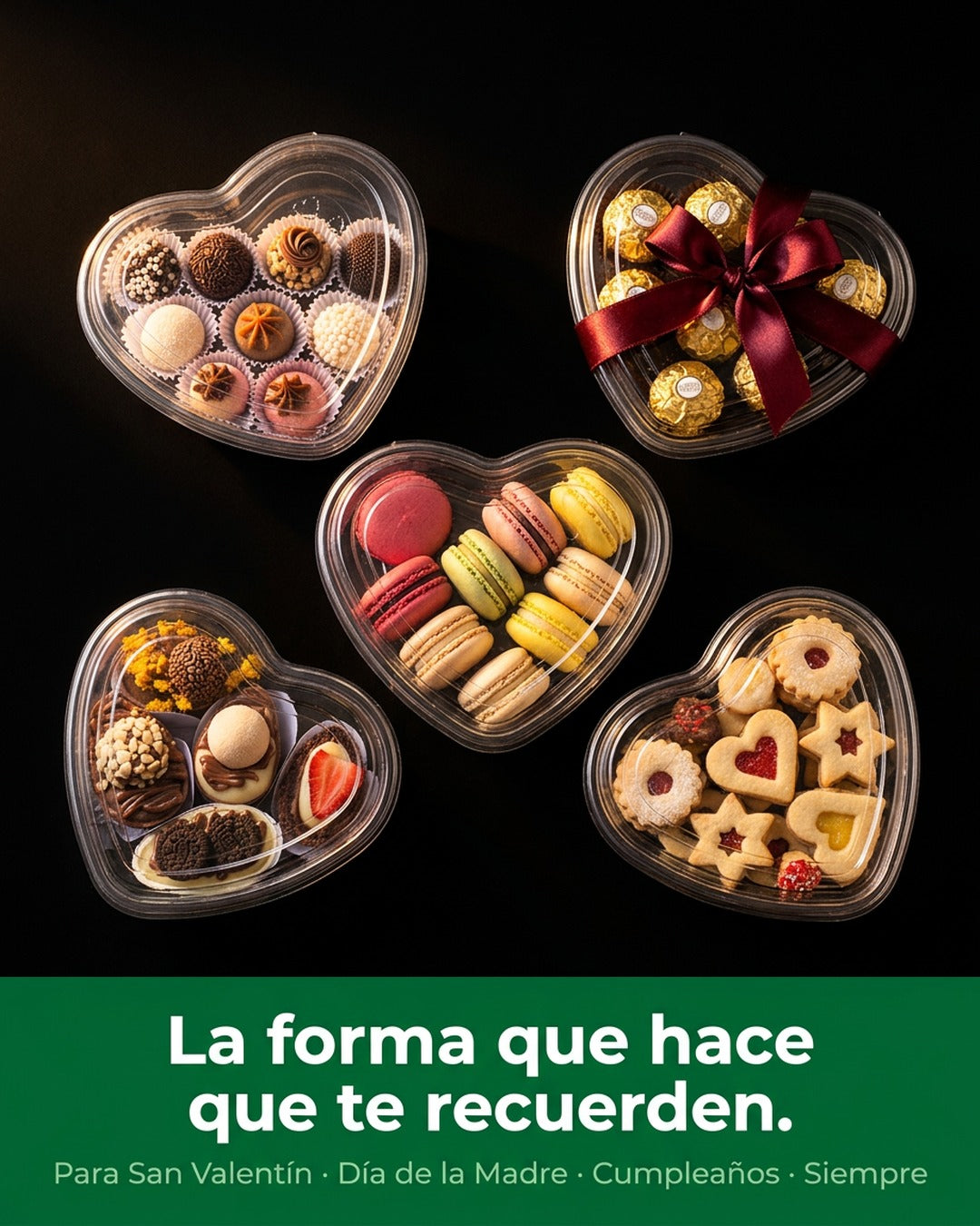 Envase Forma de Corazón x200 und