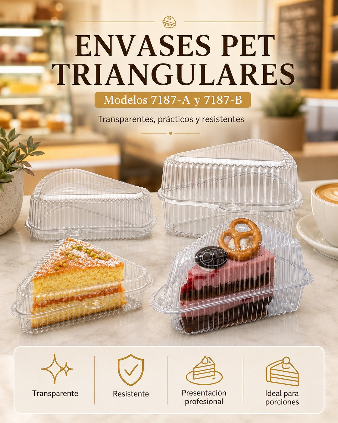Porción de torta Alto Cod. 7187 A x100 und