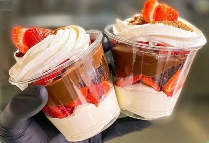 Vaso Pet 9 Oz/ 270ml Tapa Domo Sin Hoyo